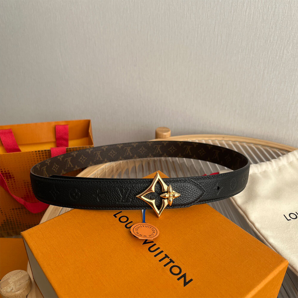 LV Flowergram 30mm Reversible Belt