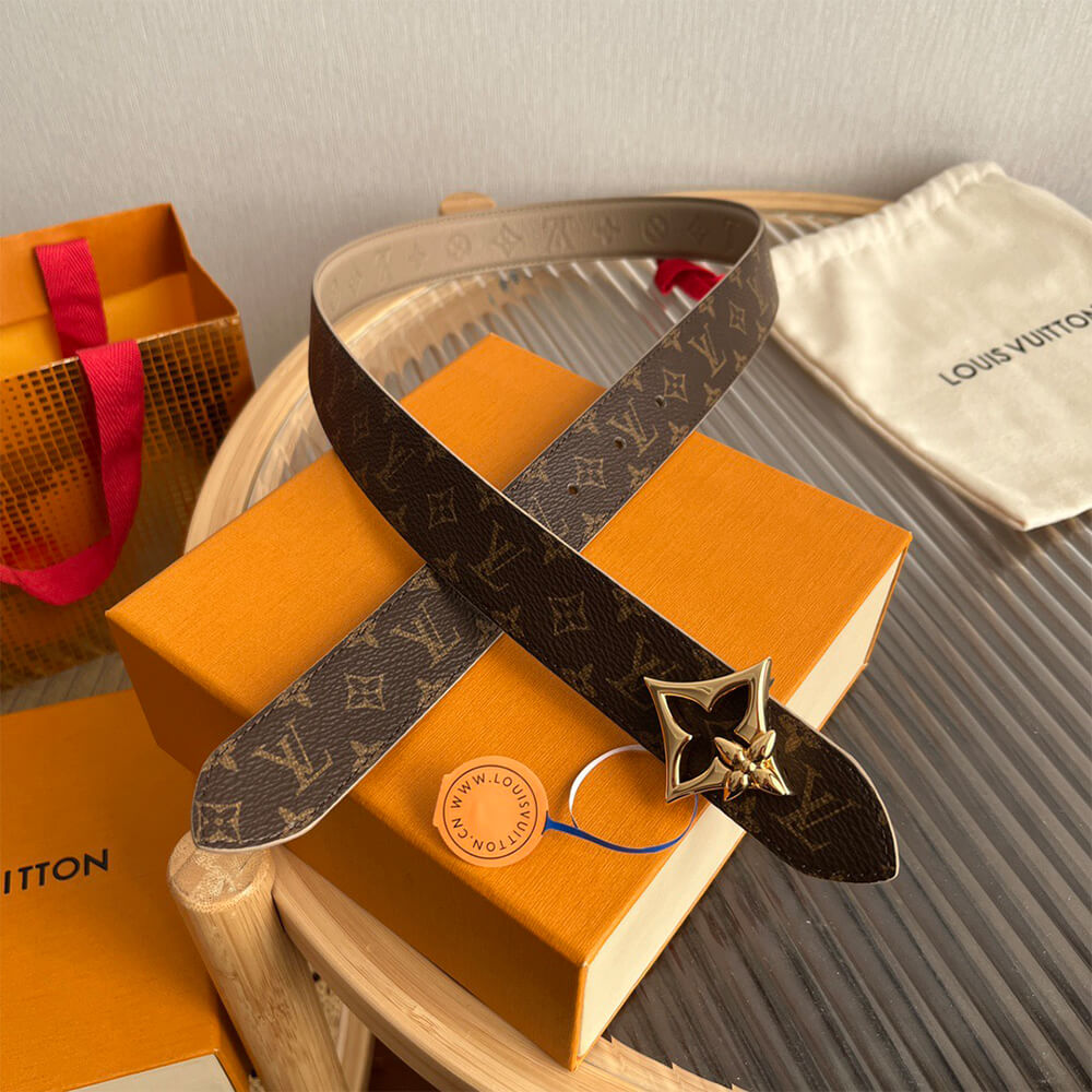 LV Flowergram 30mm Reversible Belt