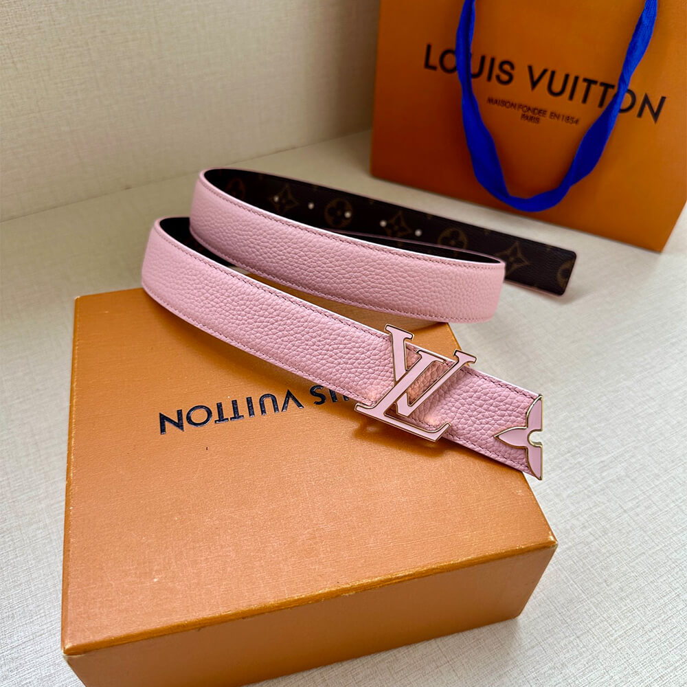 Pretty LV Enamel 30mm Reversible Belt