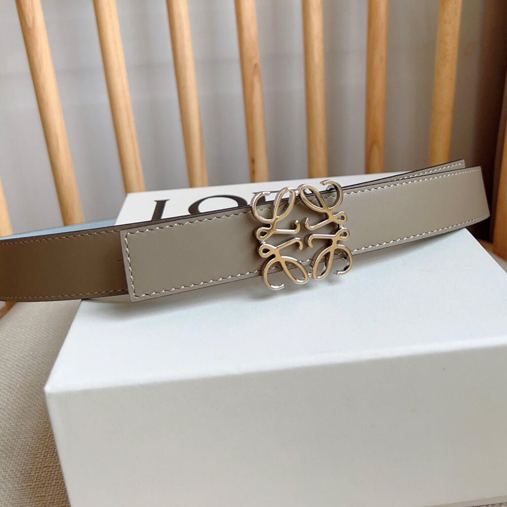 L0ew* Reversible Anagram belt in smooth calfskin 28mm