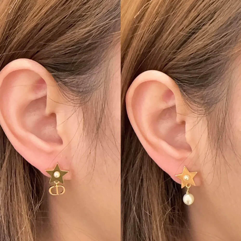 D10r PEARL EARRINGS