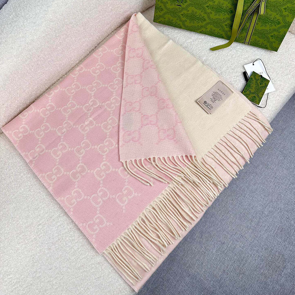 Gv*cl GG cashmere scarf