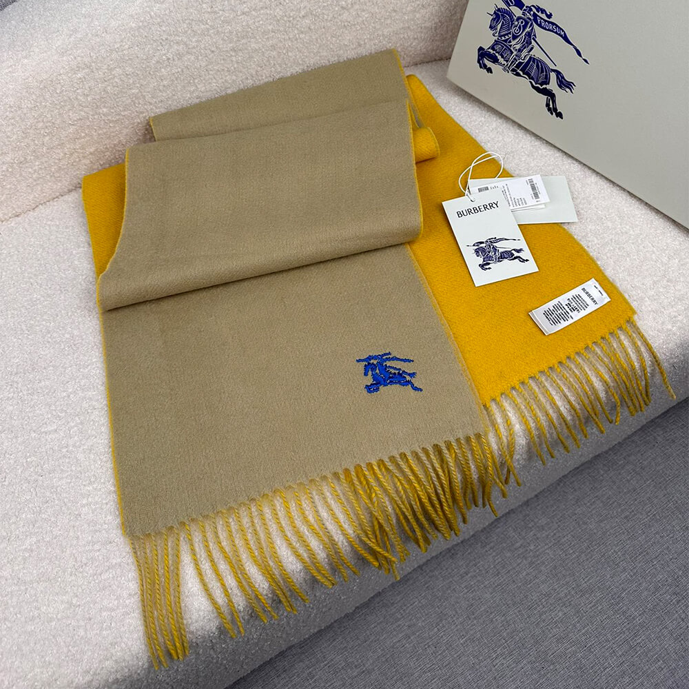 Bv*b*rry Reversible Cashmere Scarf