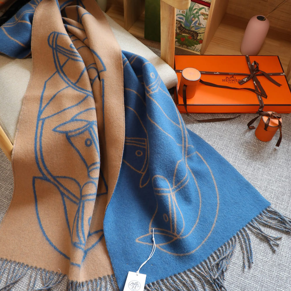 H**me5 Casaque Entrelacs Equestres scarf