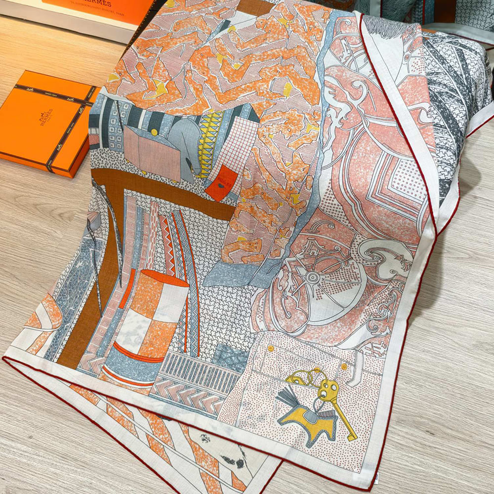 H**me5 Rendez-Vous Chez Herm??s shawl 140