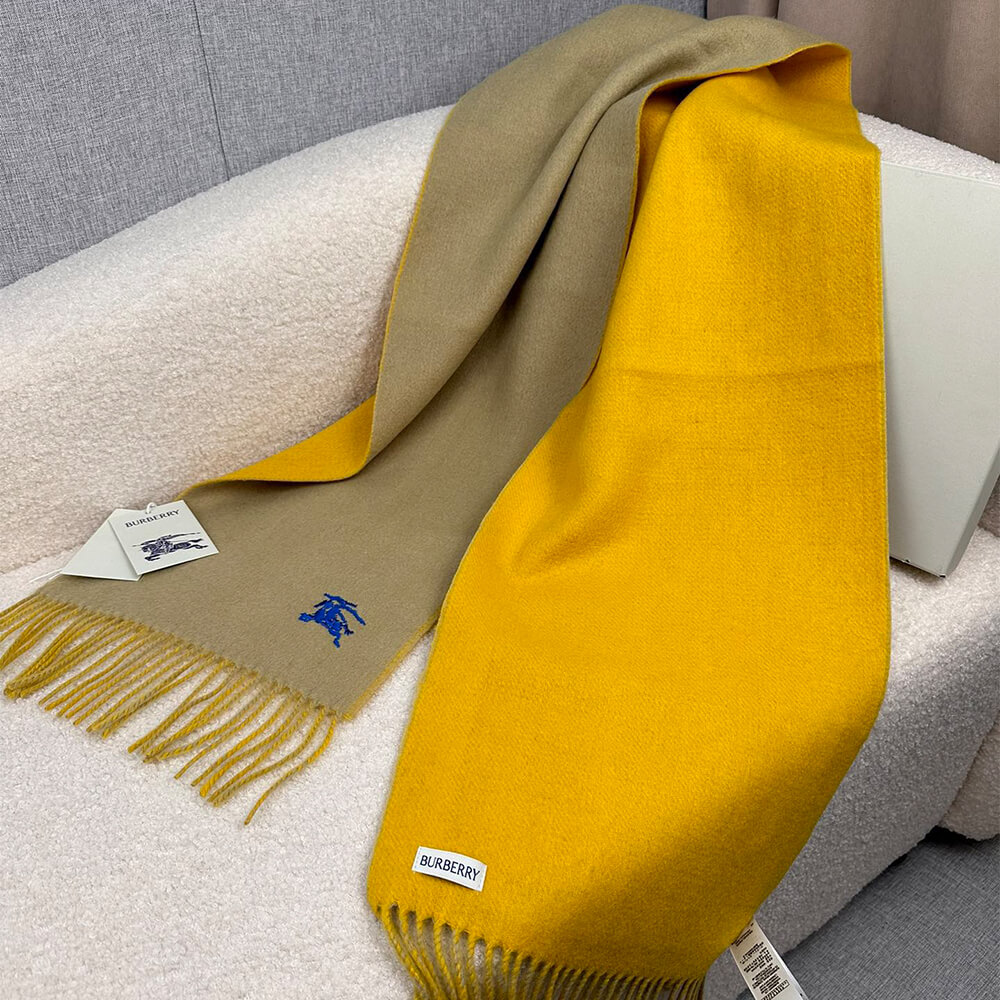 Bv*b*rry Reversible Cashmere Scarf