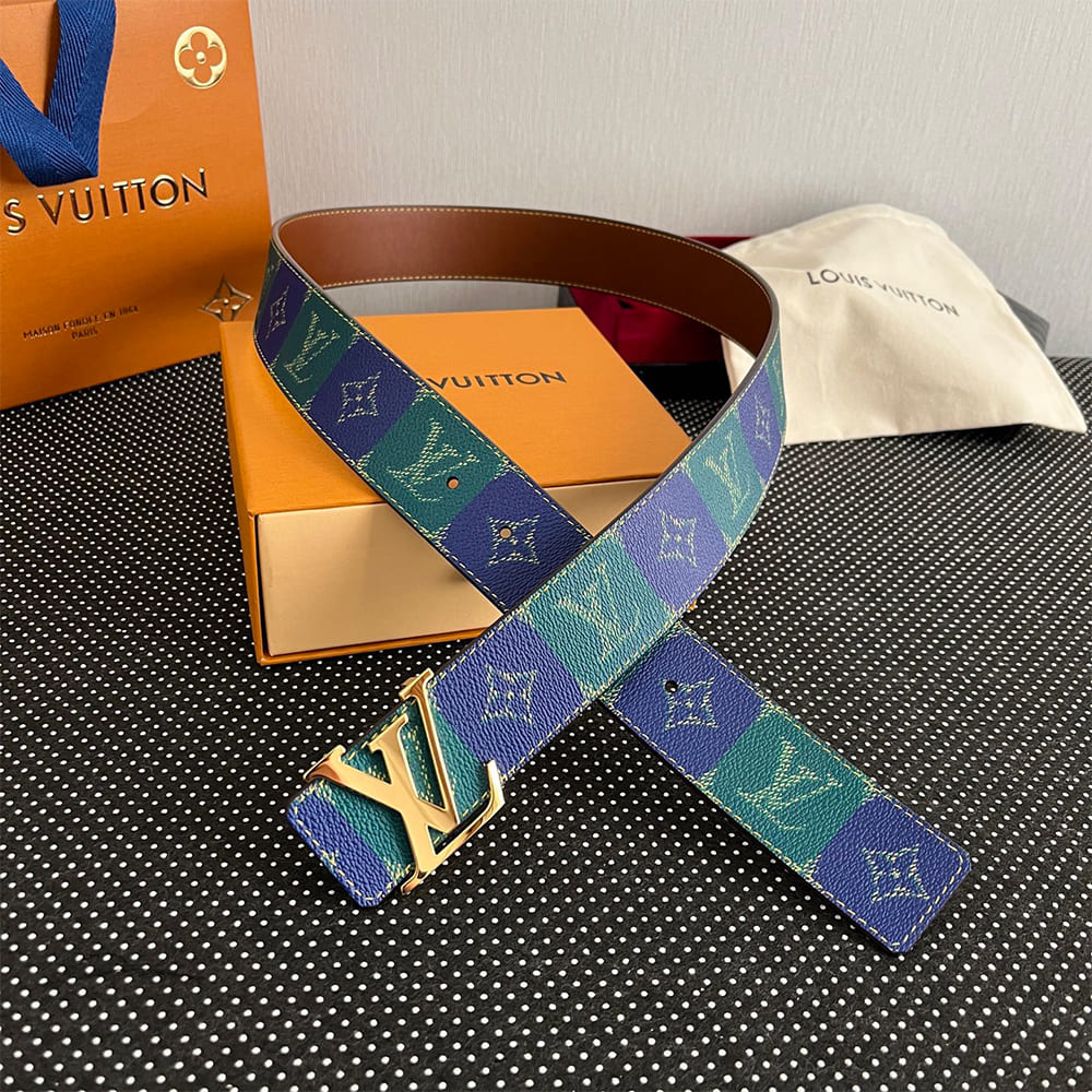 LV Initiales College Monogram Heritage 40mm Reversible Belt