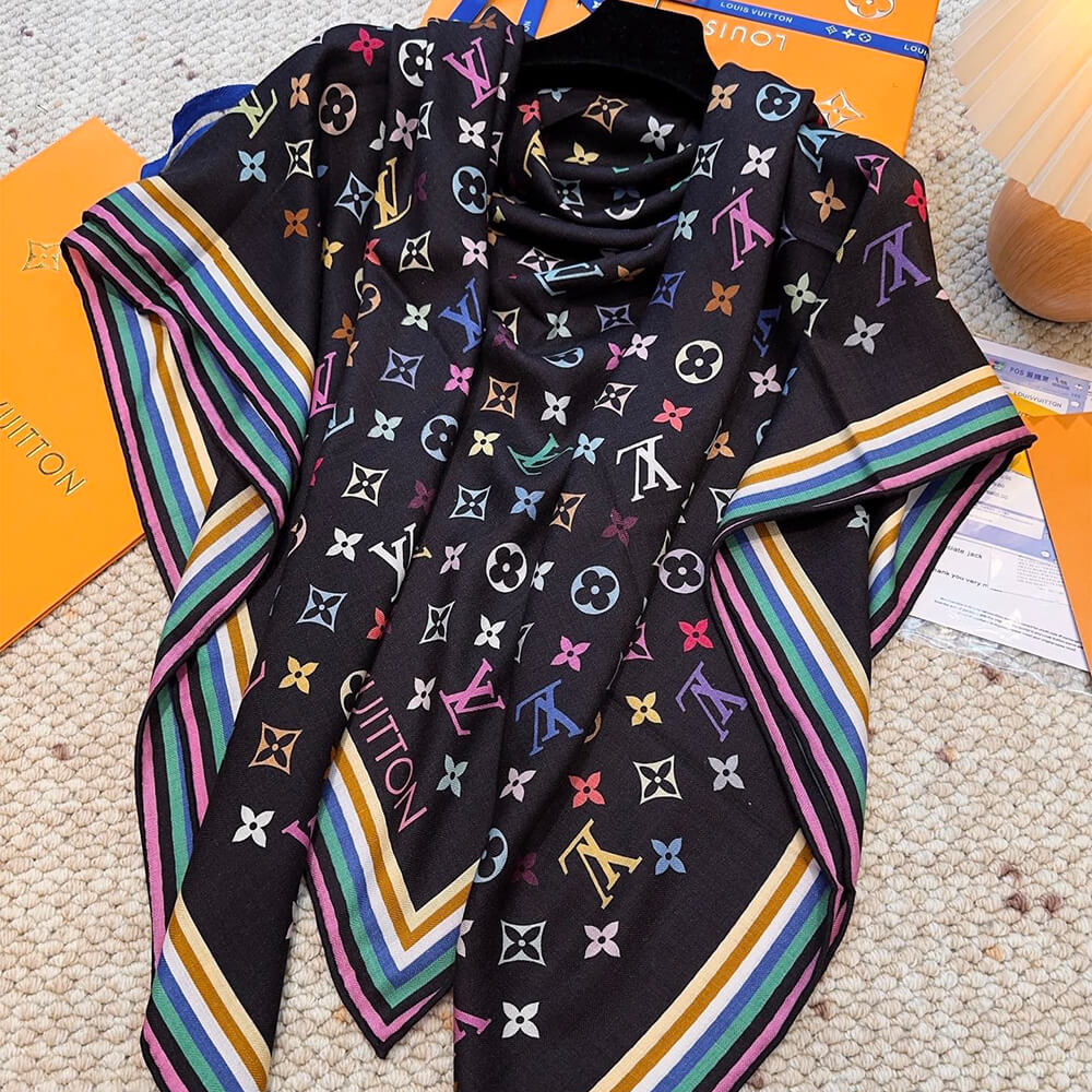 LV x TM Monogram Multicolor Shawl