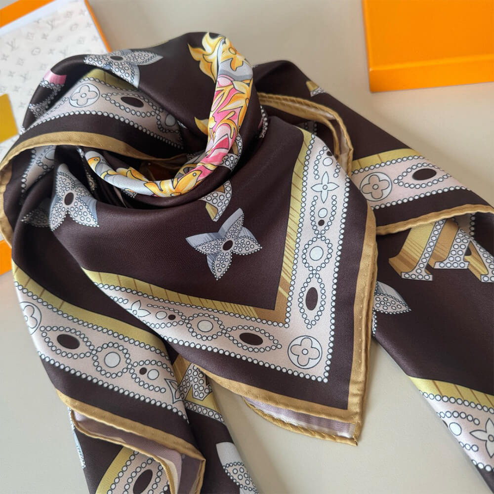 LV Monogram LV Locks Square 90