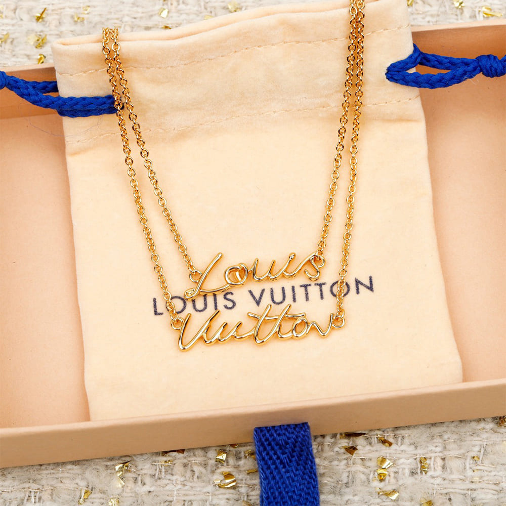 LV Script necklace