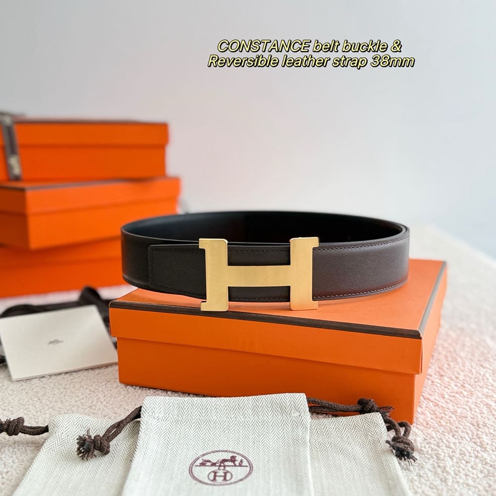 H**me5 Boucle de ceinture Constance & Cuir de ceinture r??versible 38 mm