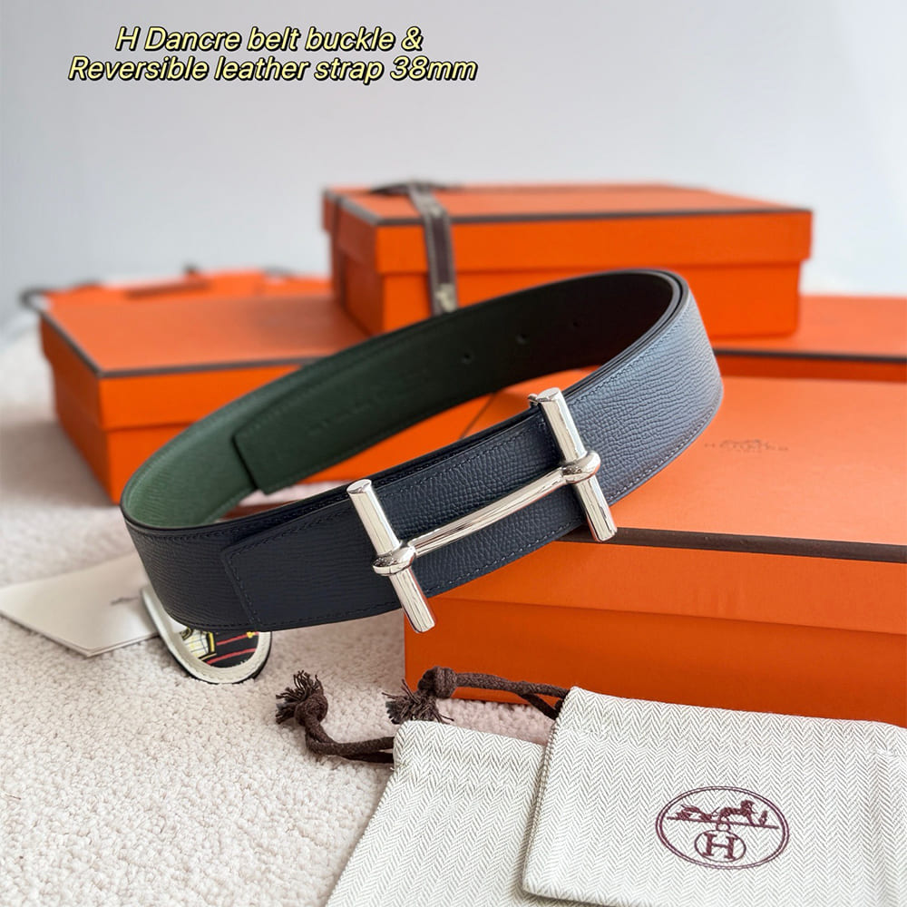 H**me5 H d’Ancre belt buckle & Reversible leather strap 38 mm