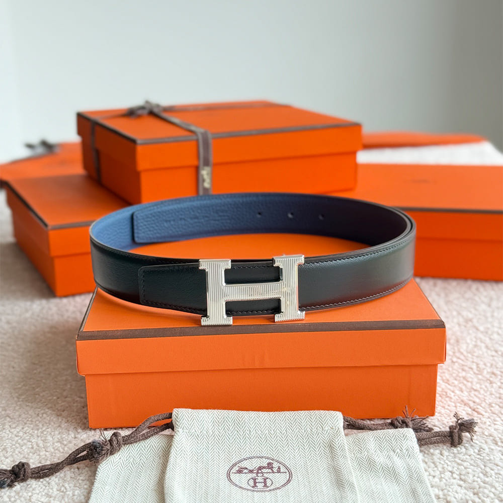 H**me5 Fibbia da cintura H Stri??e & Pelle reversibile per cintura 32 mm