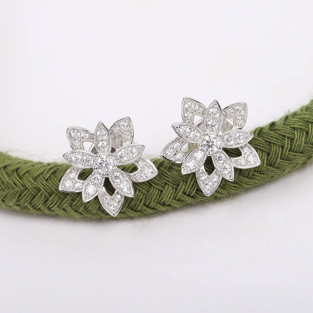 VCA Lotus openwork earrings Earrings