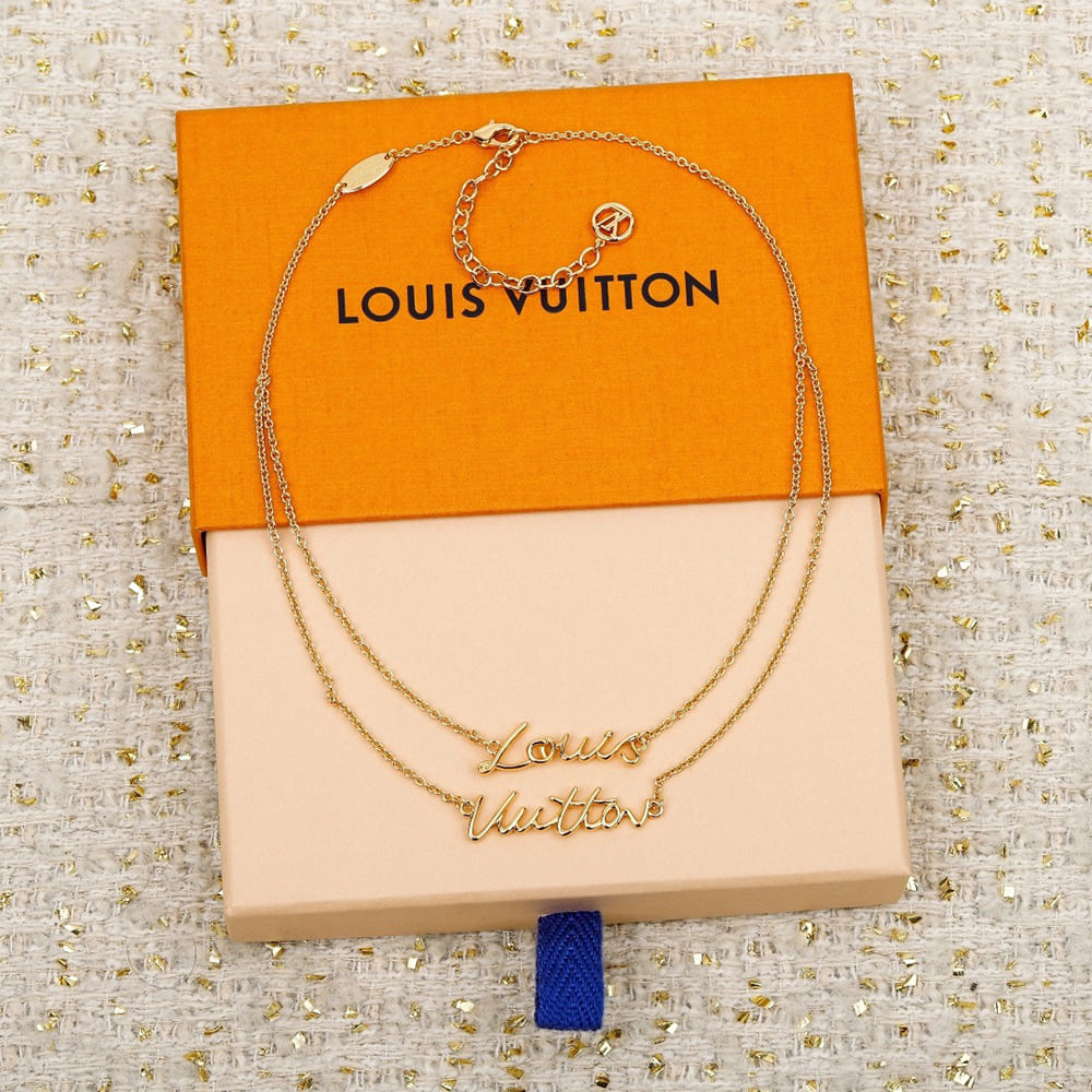 LV Script necklace