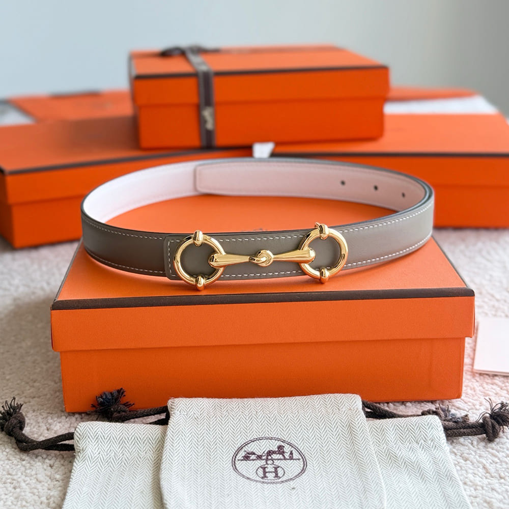 H**me5 Lady Rider belt buckle & Reversible leather strap 24 mm