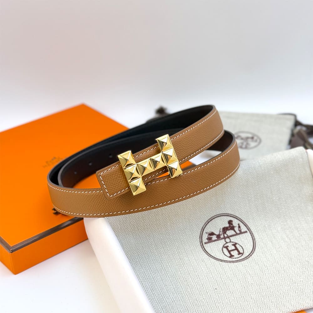 H**me5 H Infini belt buckle & Reversible leather strap 24 mm