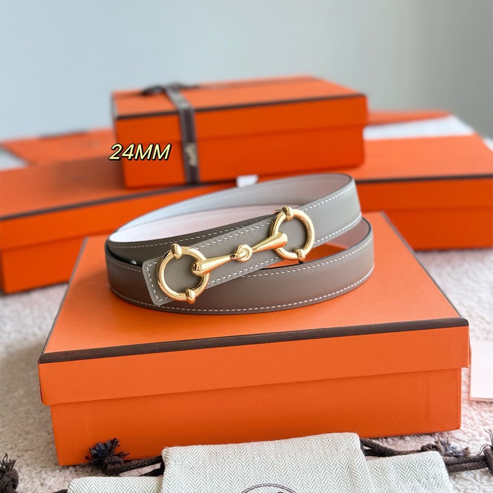 H**me5 Lady Rider belt buckle & Reversible leather strap 24 mm