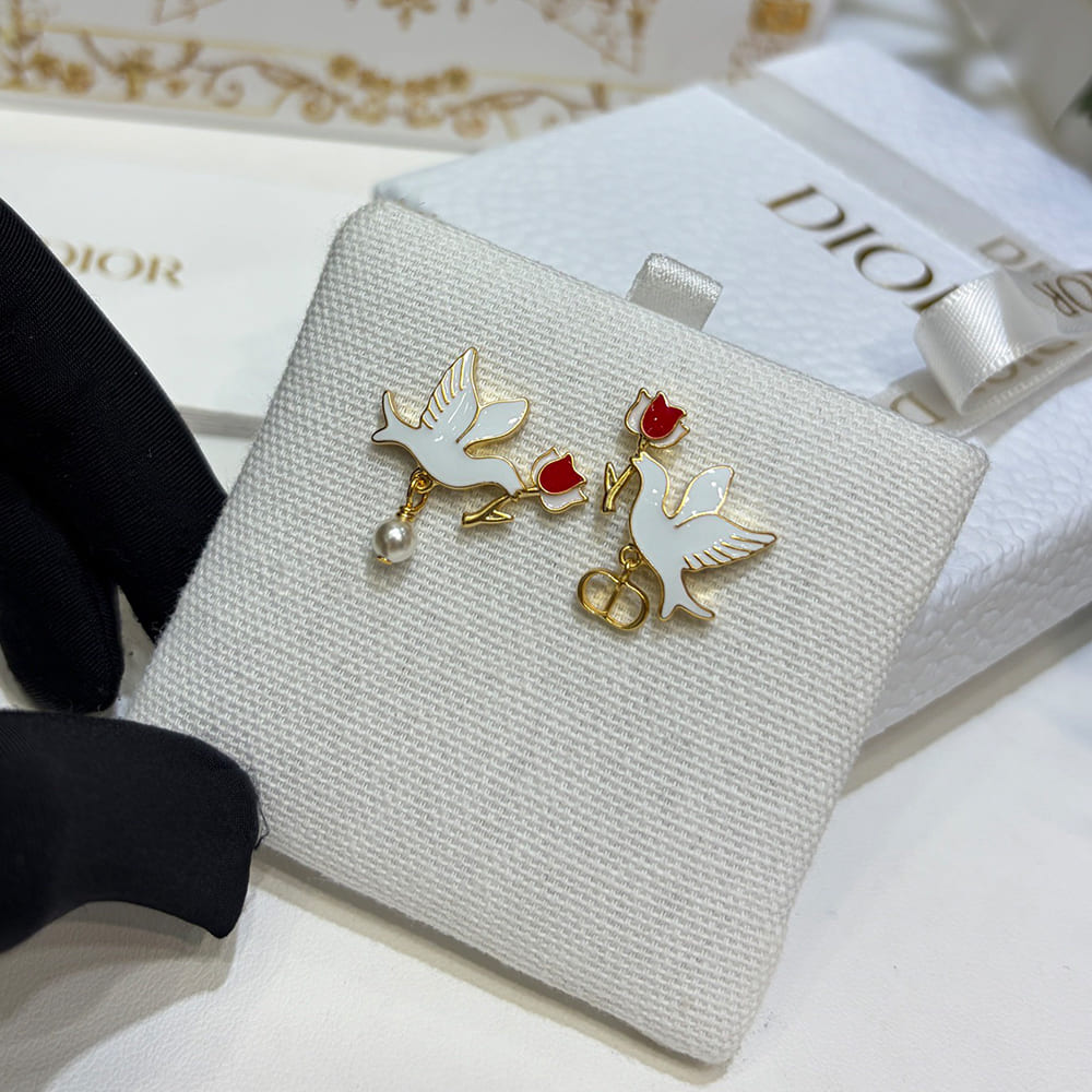 D10r Boucles d’oreilles Doves & Roses D10ramour