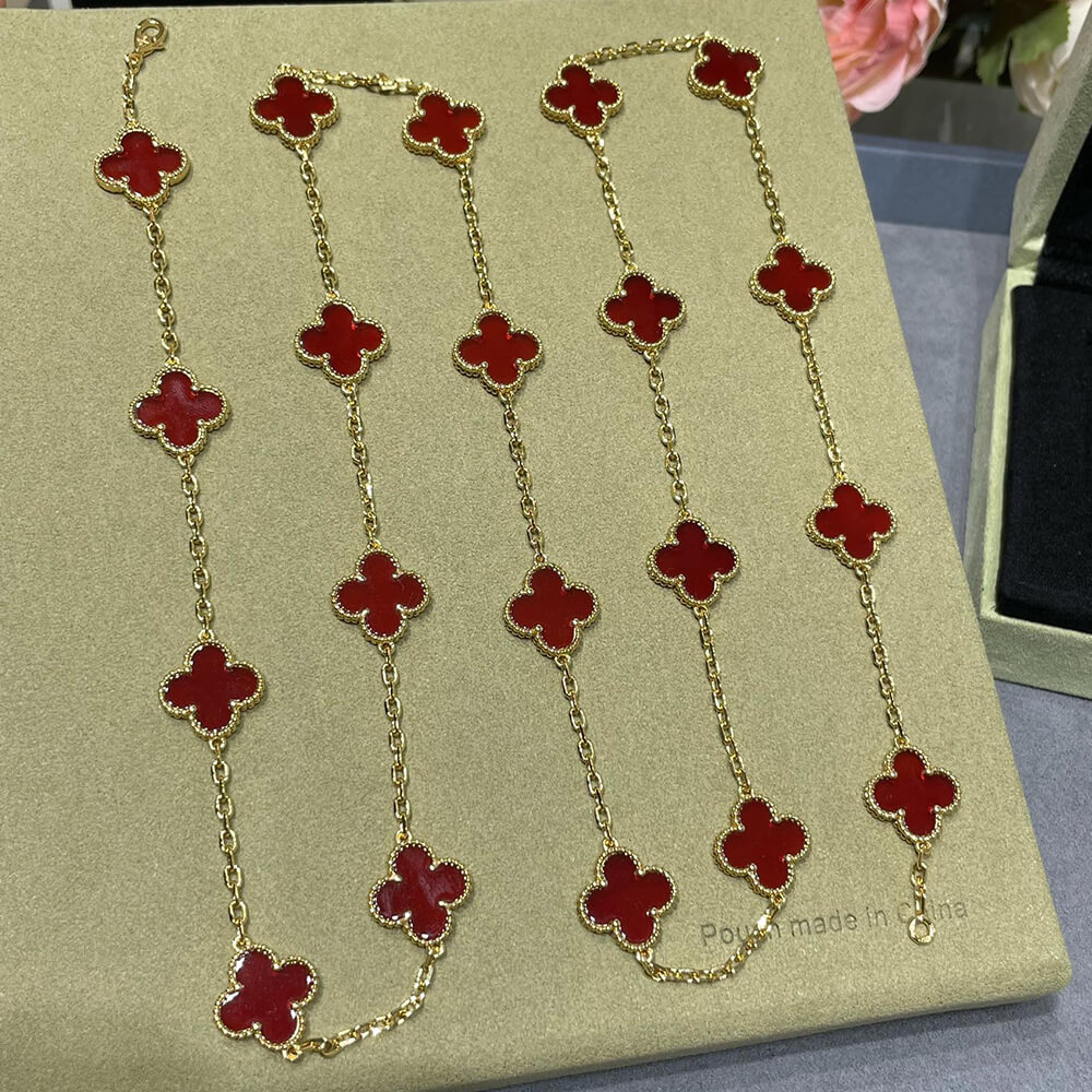 VCA Vintage Alhambra long necklace, 20 motifs