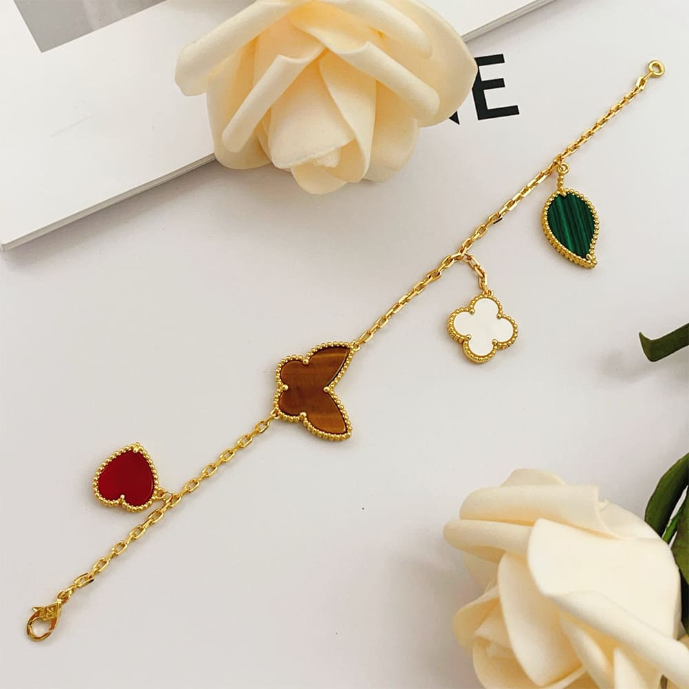 VCA Lucky Alhambra bracelet, 4 motifs