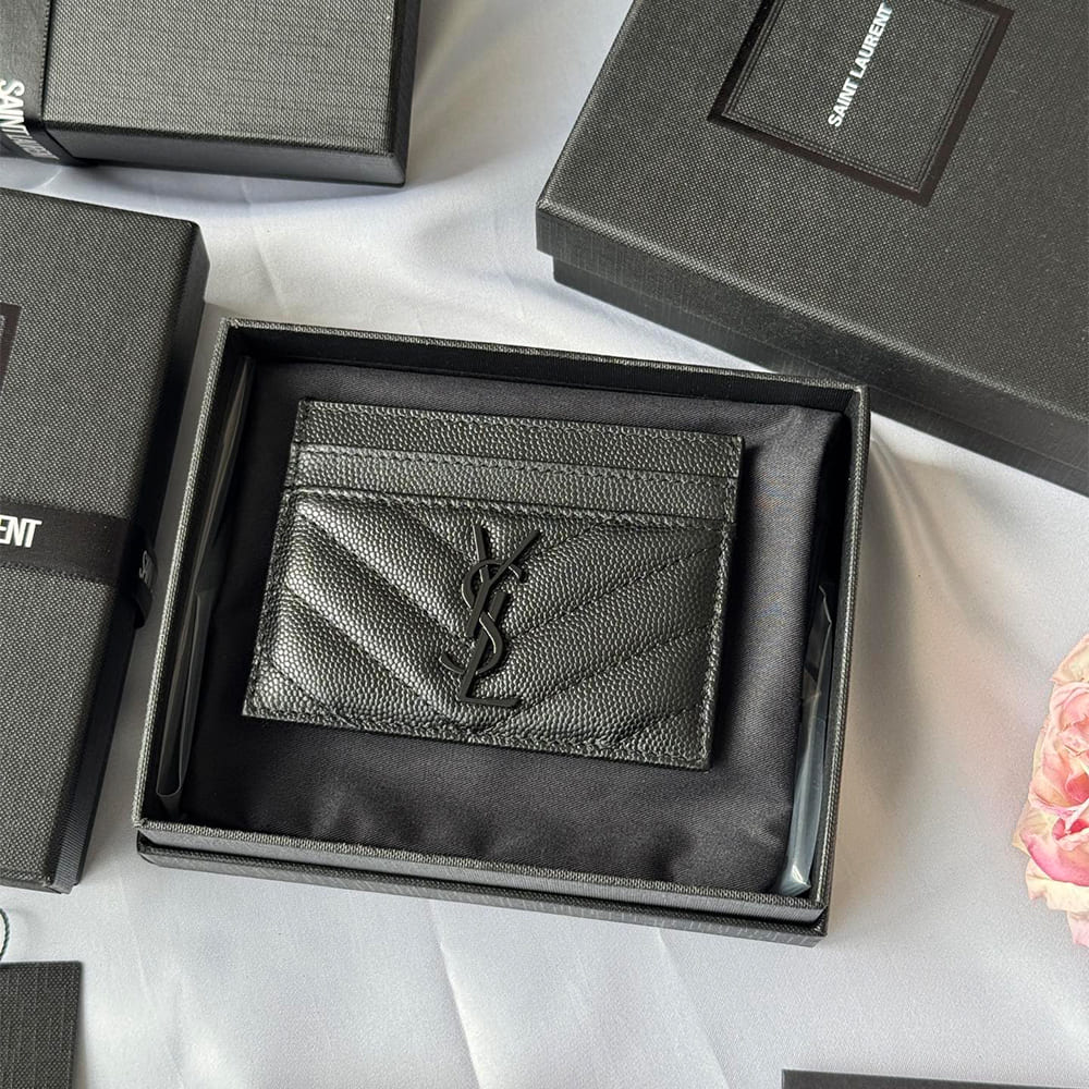CASSANDRE MATELASS?? card case in grain de poudre leather(HIGH-END GRADE)