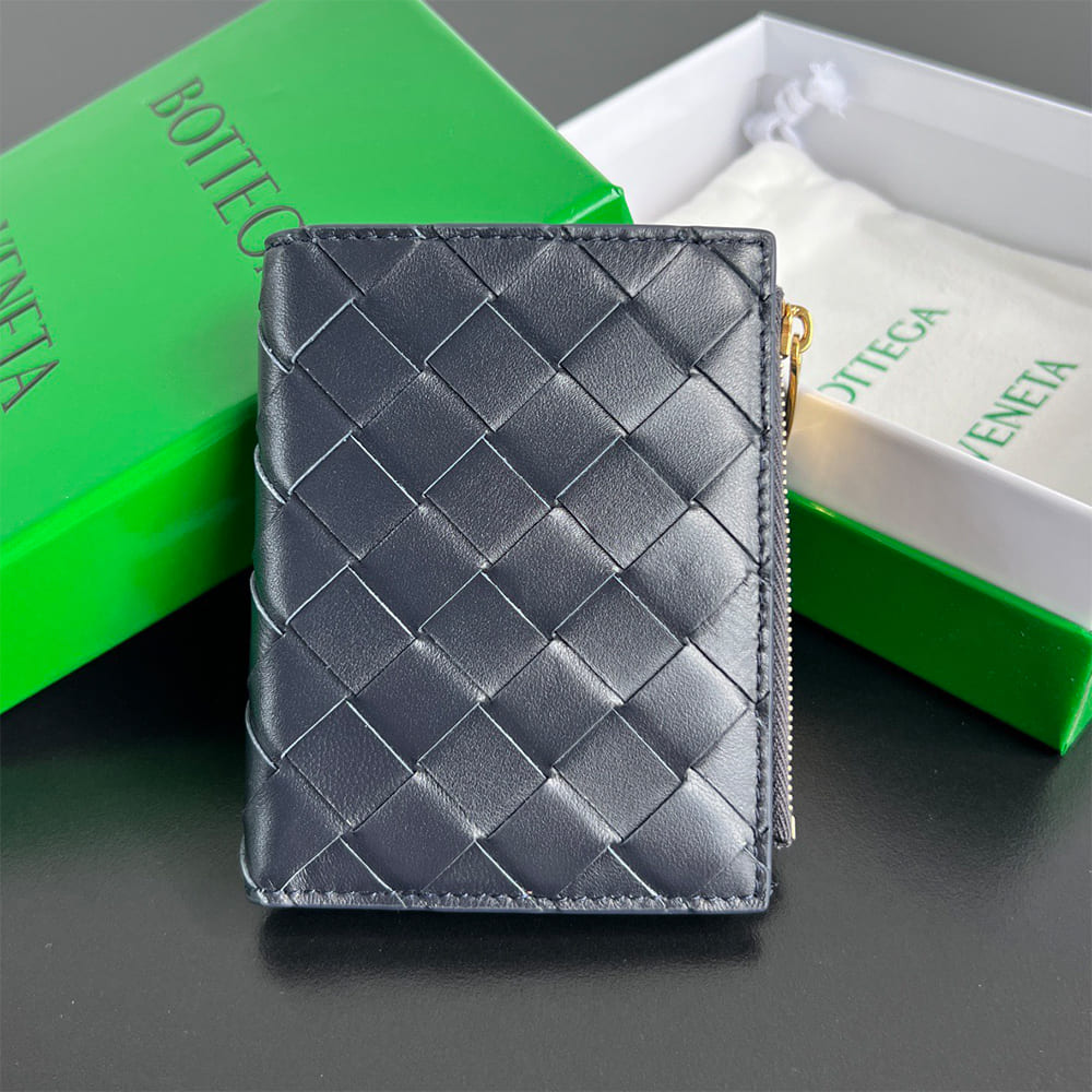Intrecciato Small Bi-Fold Wallet(HIGH-END GRADE)