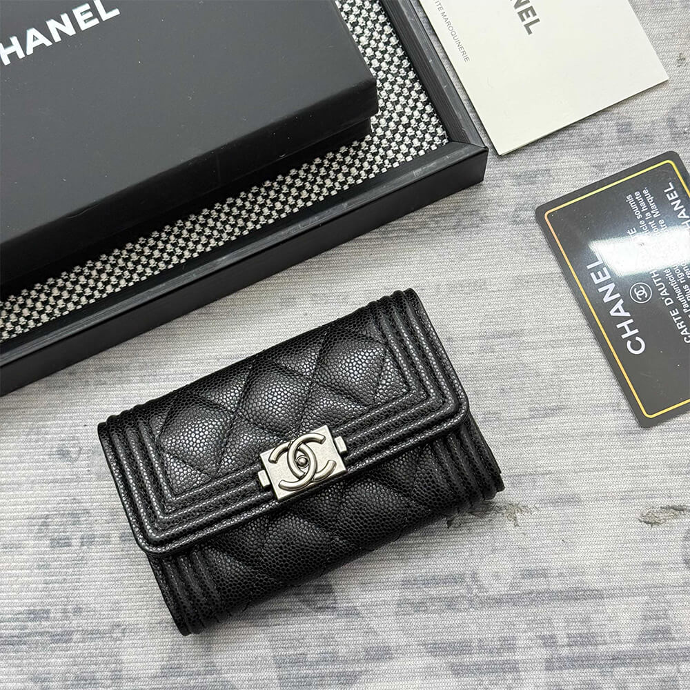 BOY Ch**el Flap Card Holder(HIGH-END GRADE)