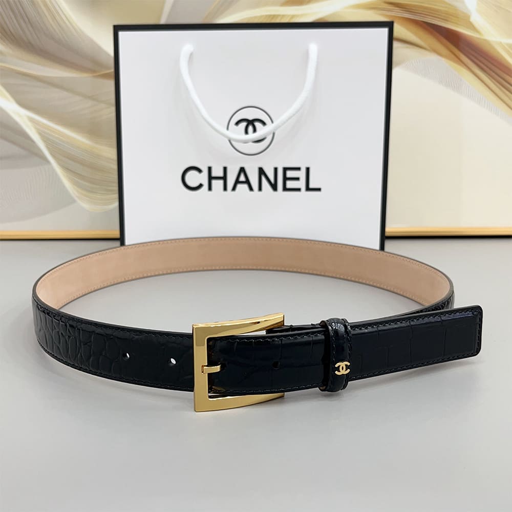 Ch**el Leather belt 30 mm