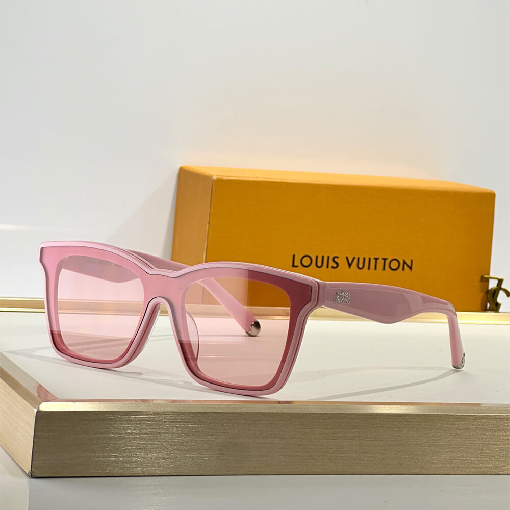 LV Script Square Sunglasses