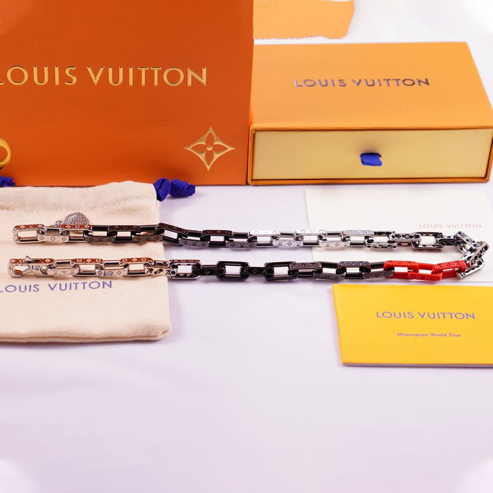 LV x YK MONOGRAM CHAIN necklace