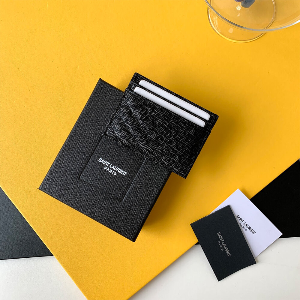 CASSANDRE MATELASS?? card case in grain de poudre leather(HIGH-END GRADE)