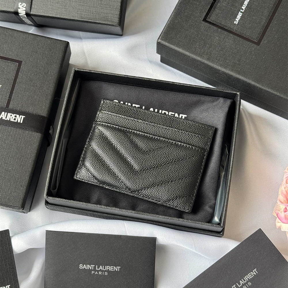 CASSANDRE MATELASS?? card case in grain de poudre leather(HIGH-END GRADE)