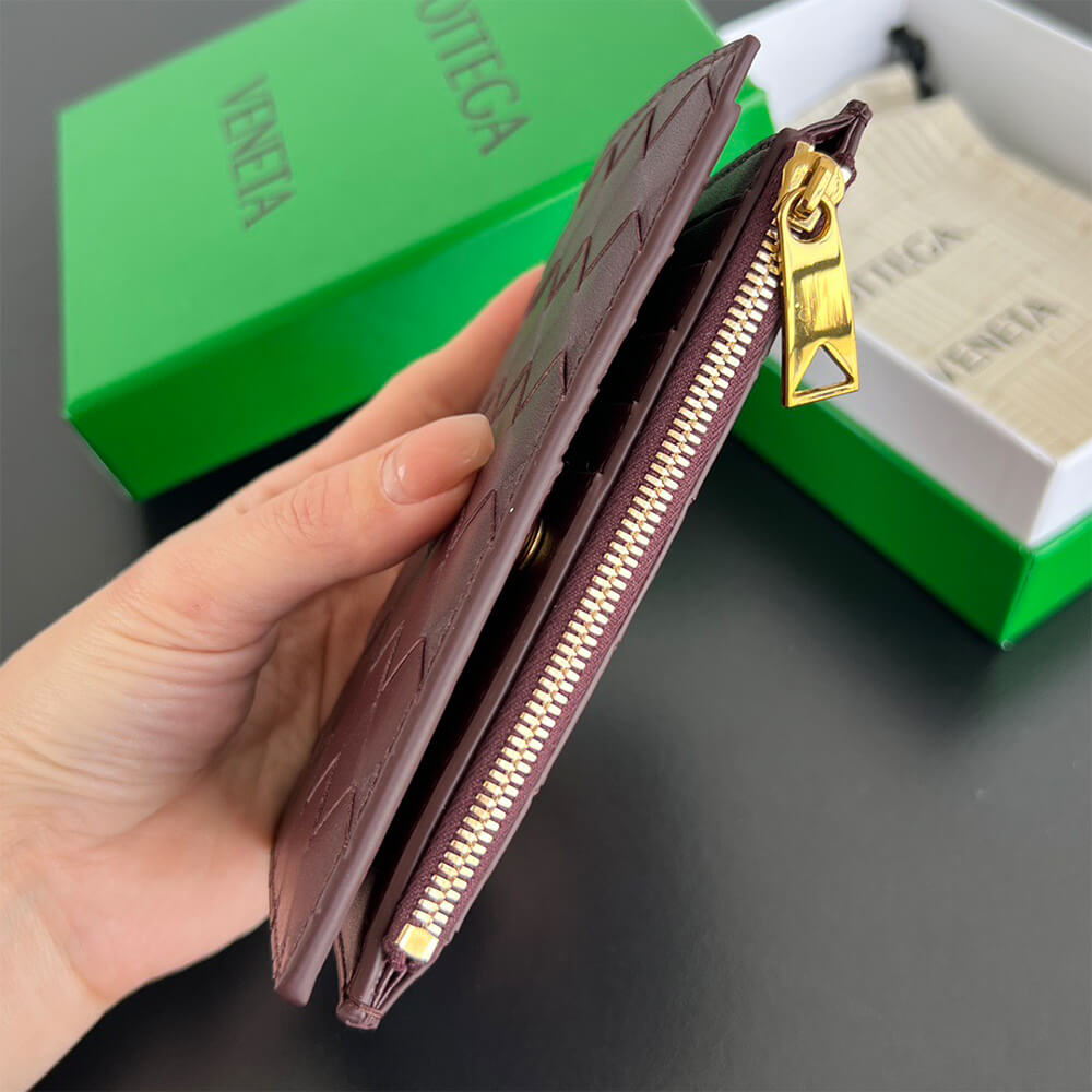 Intrecciato Medium Bi-Fold Wallet(HIGH-END GRADE)