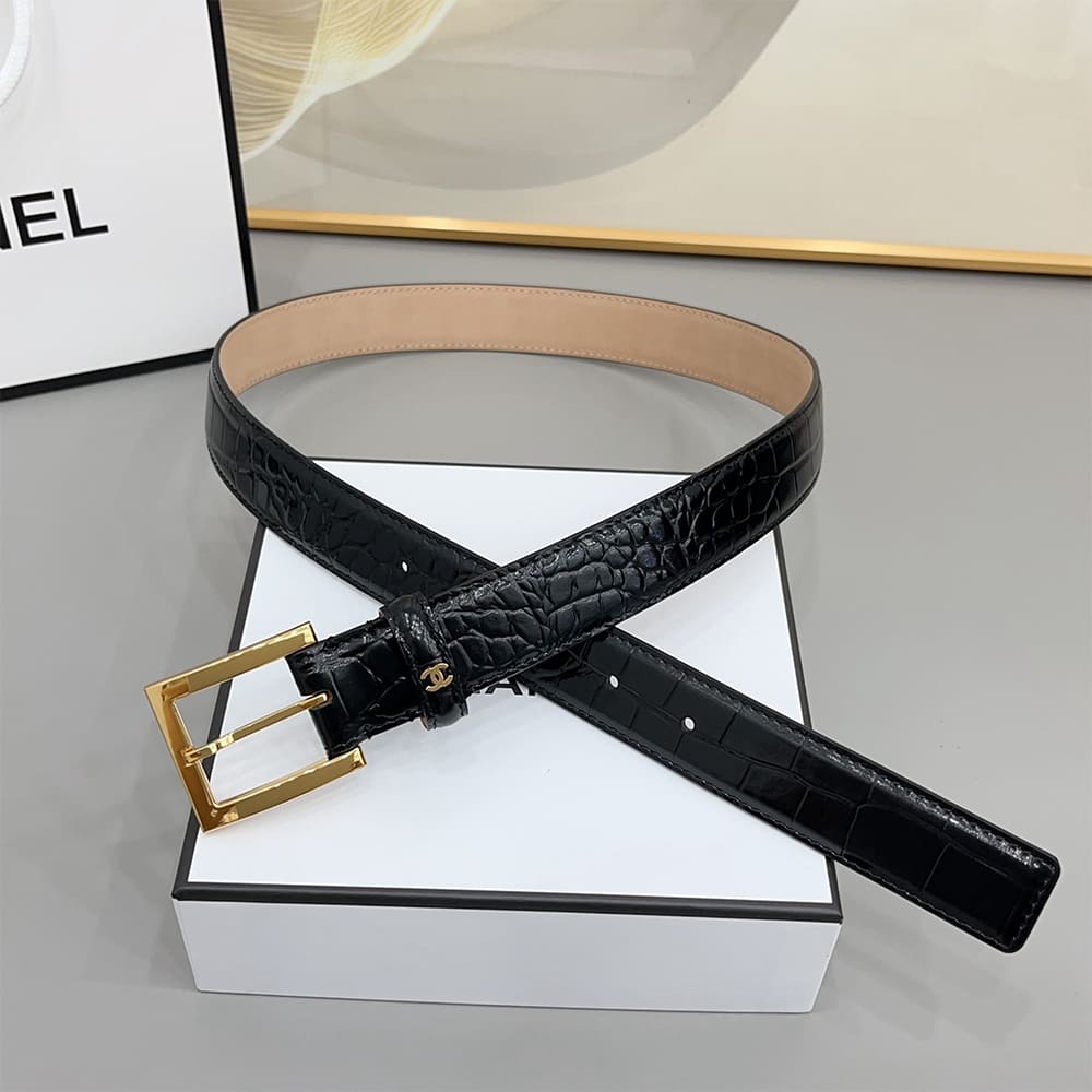 Ch**el Leather belt 30 mm