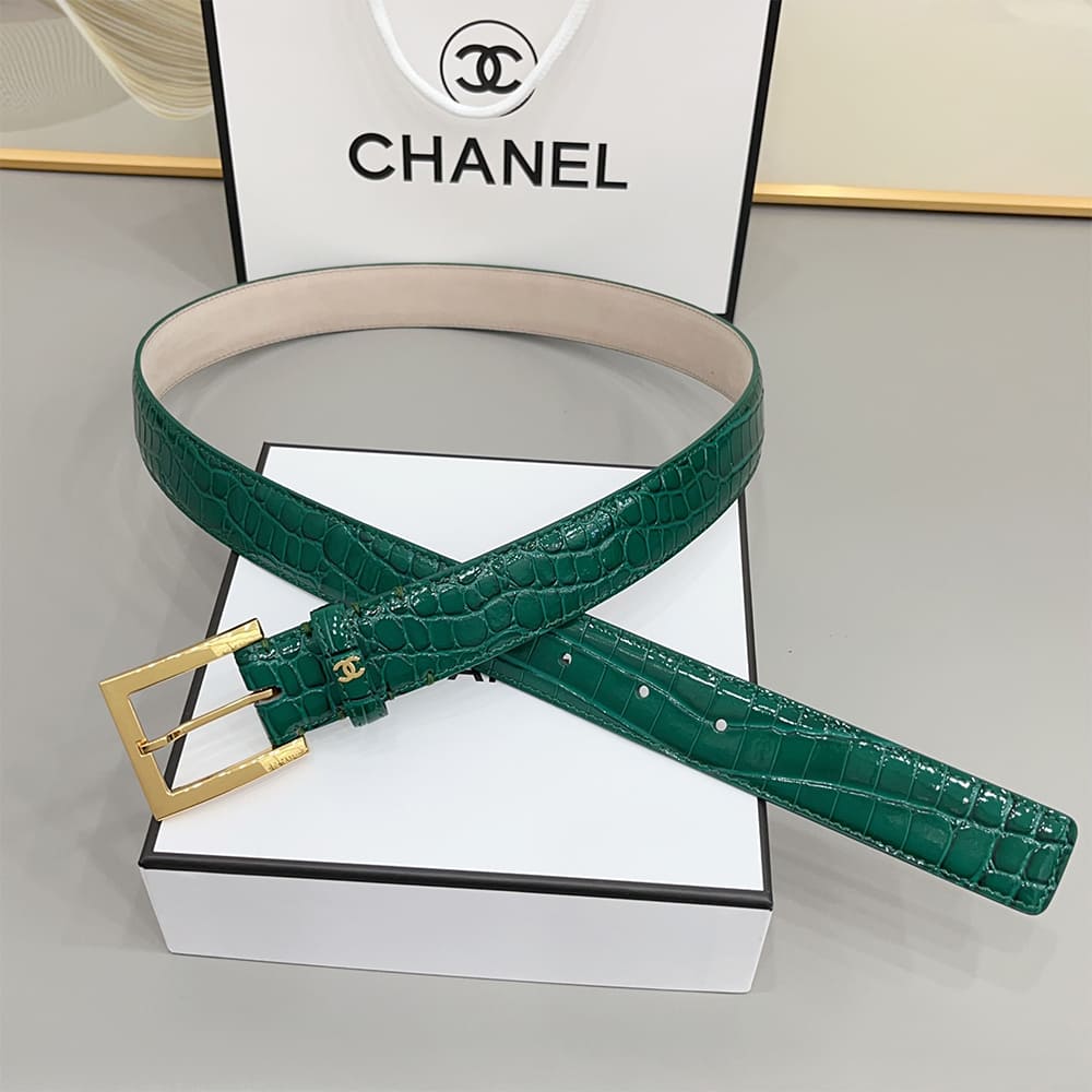 Ch**el Leather belt 30 mm