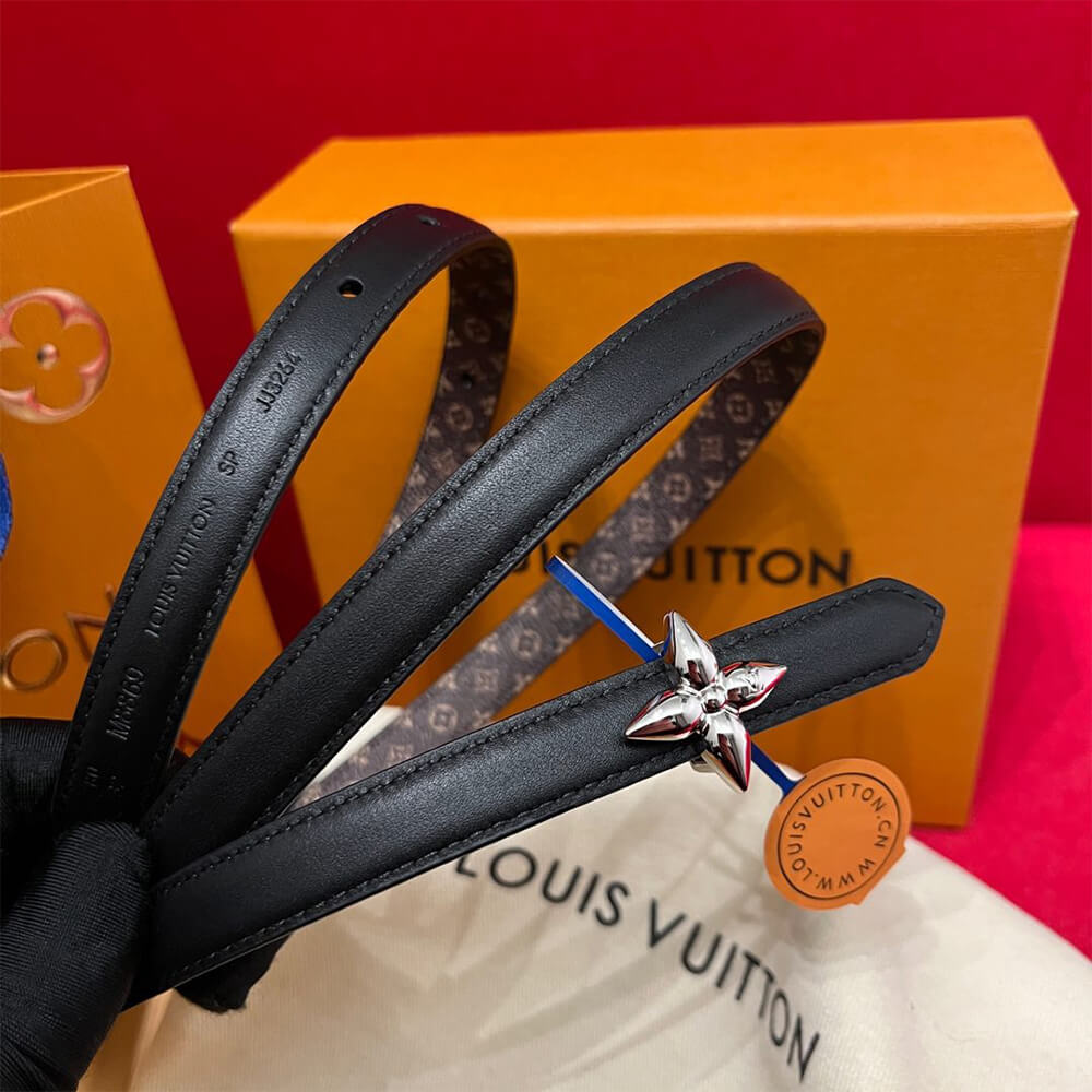 LV Mini Flowergram 15mm Reversible Belt