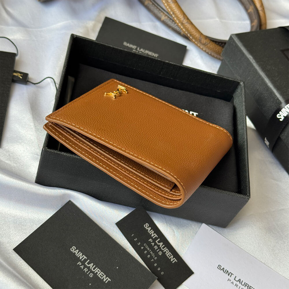 TINY CASSANDRE EAST/WEST WALLET IN GRAINED LEATHER(HIGH-END GRADE)