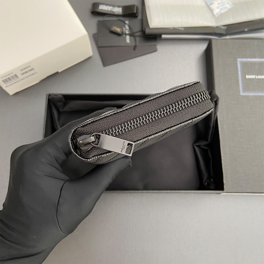CASSANDRE MATELASS?? ZIP AROUND WALLET IN GRAIN DE POUDRE LEATHER(HIGH-END GRADE)