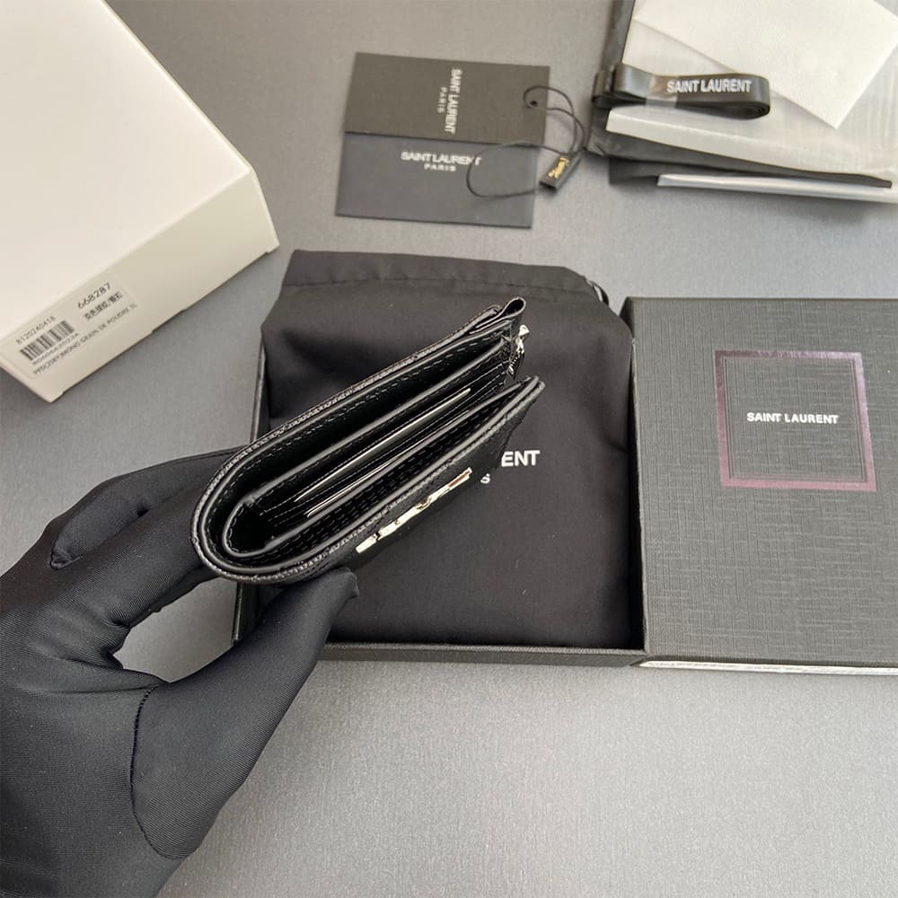 CASSANDRE MATELASS?? Fragments bi-fold wallet in grain de poudre leather(HIGH-END GRADE)