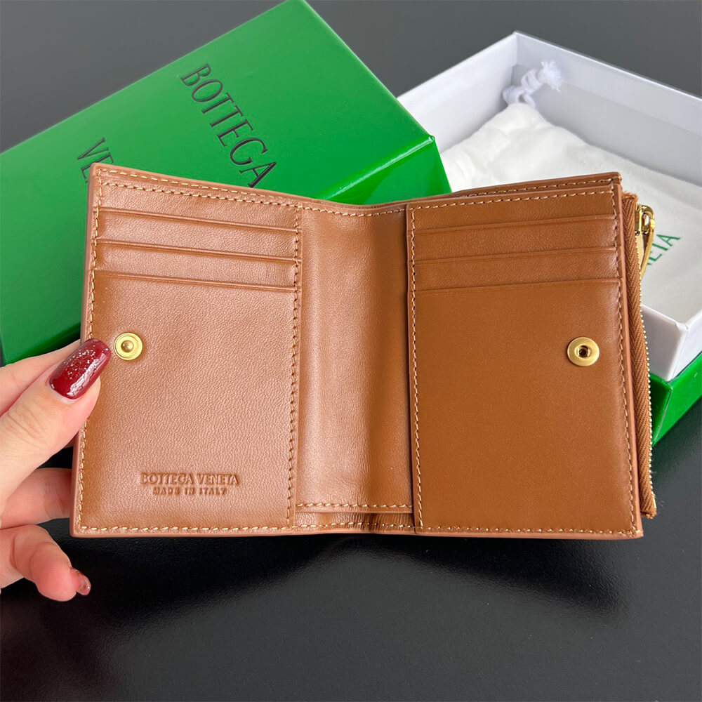 Intrecciato Small Bi-Fold Wallet(HIGH-END GRADE)