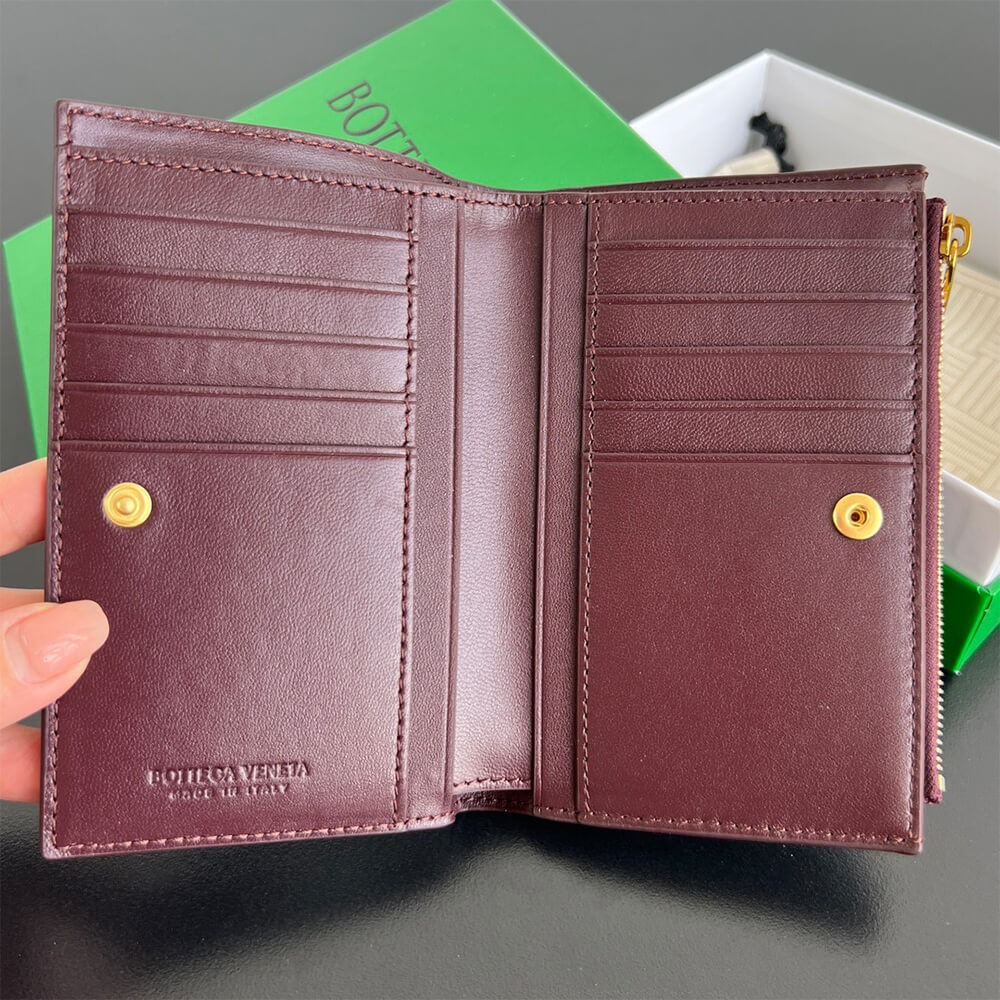 Intrecciato Medium Bi-Fold Wallet(HIGH-END GRADE)