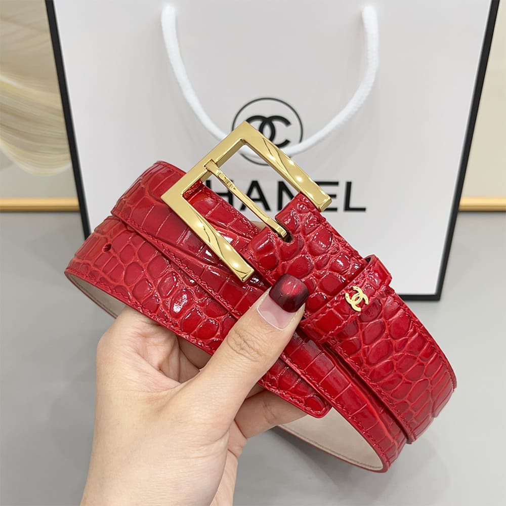 Ch**el Leather belt 30 mm