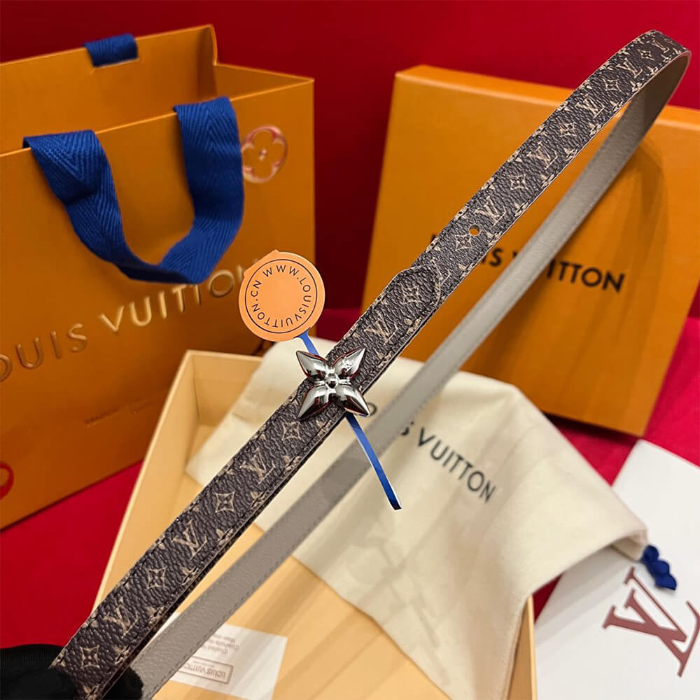 LV Mini Flowergram 15mm Reversible Belt