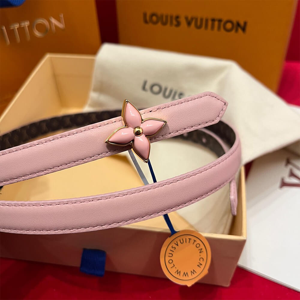 LV Mini Flowergram 15mm Reversible Belt
