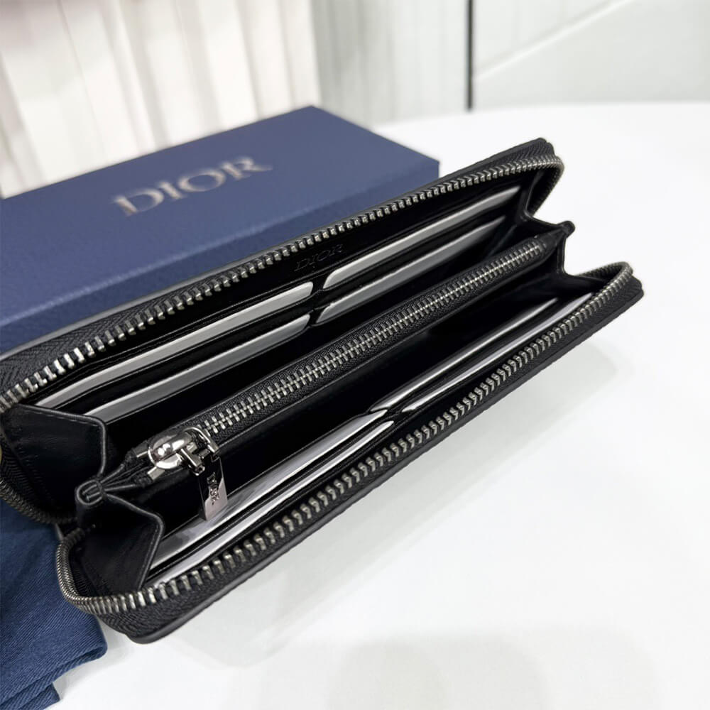 CD Icon Long Zipped Wallet(HIGH-END GRADE)