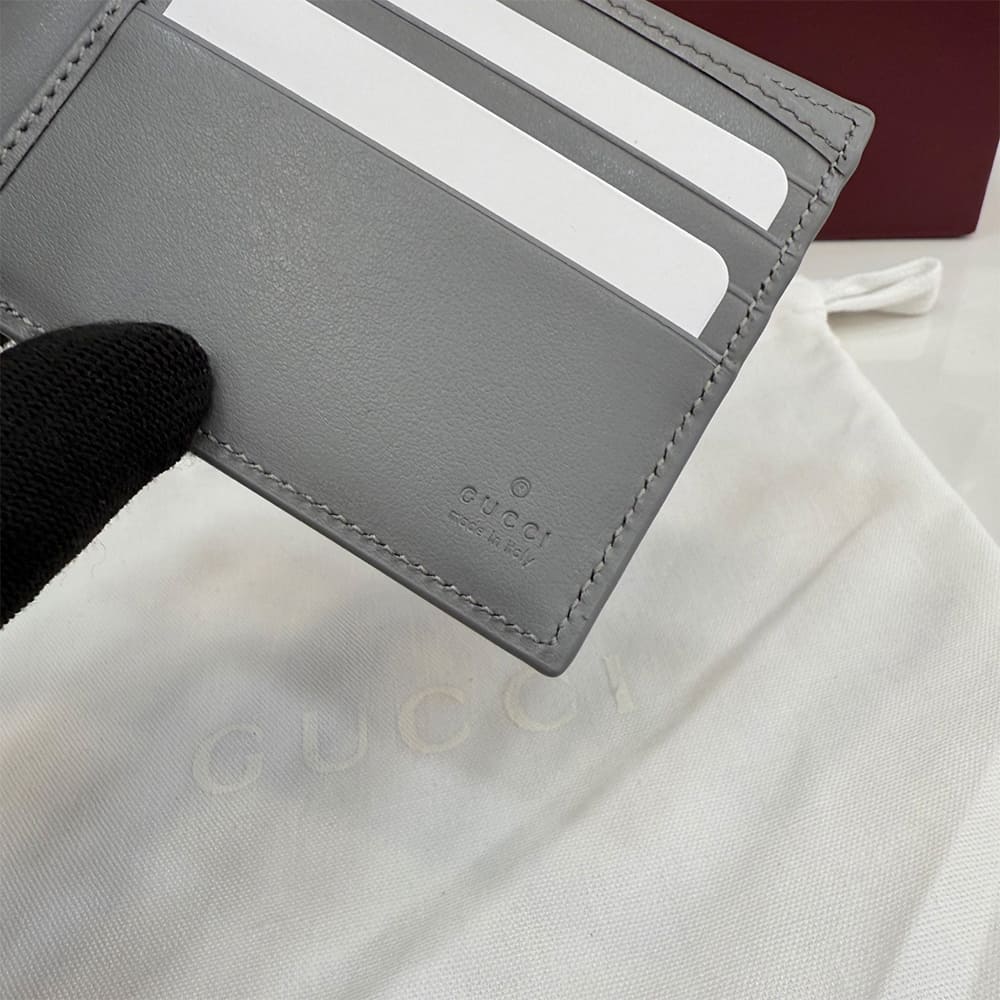 Dusty blue interior GG bi-fold wallet(HIGH-END GRADE)