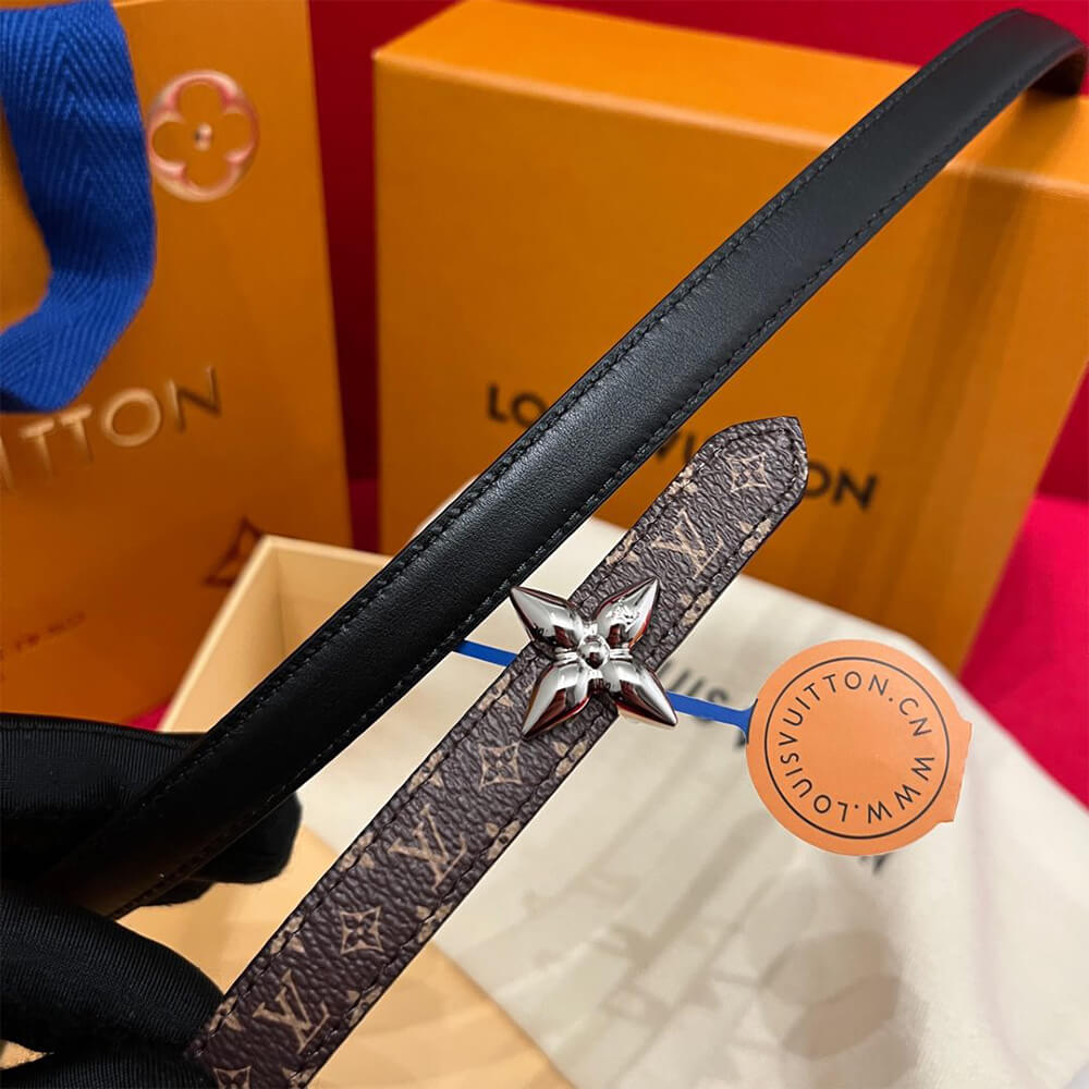 LV Mini Flowergram 15mm Reversible Belt