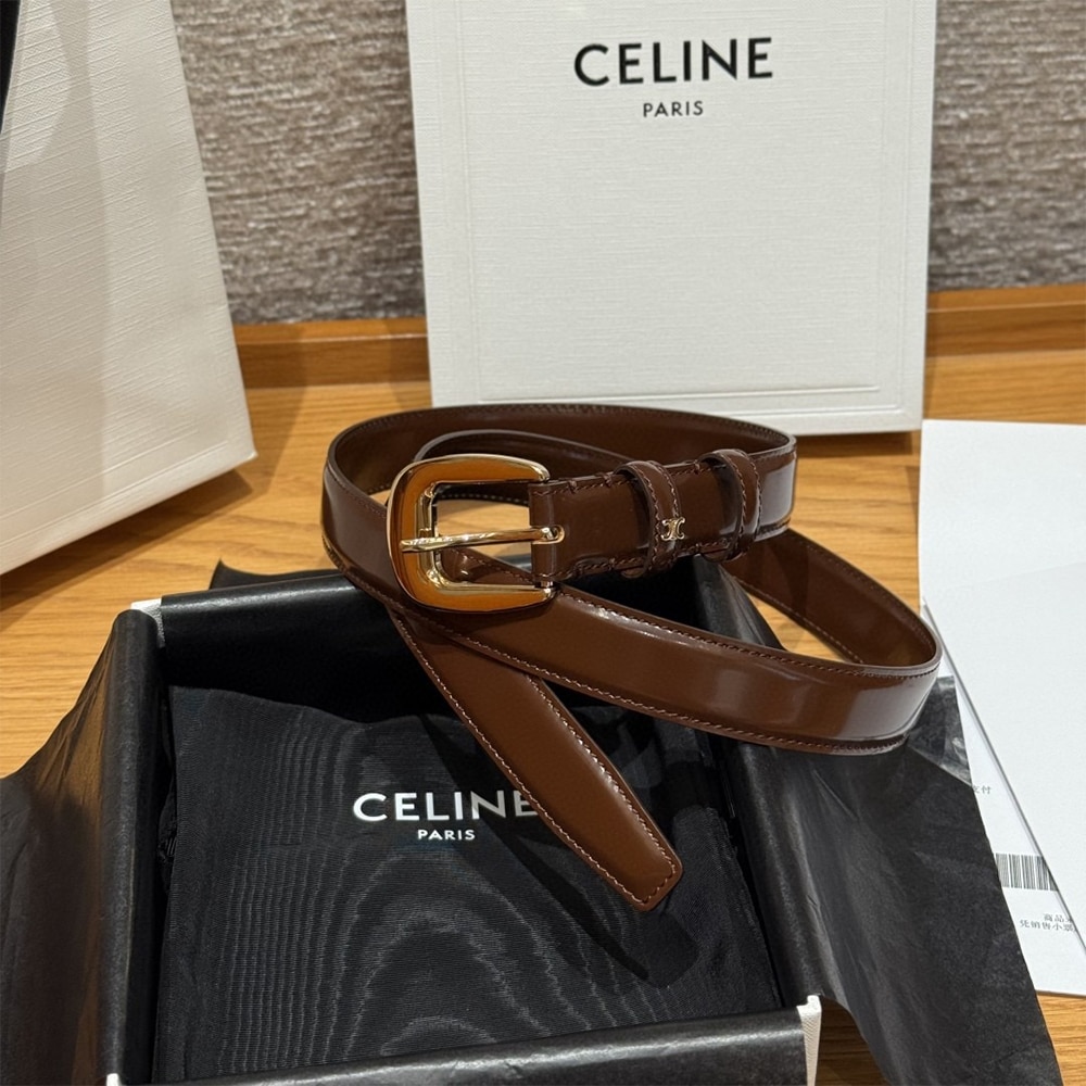 ce1i*e u1u1enne belt 25mm in taurillon leather