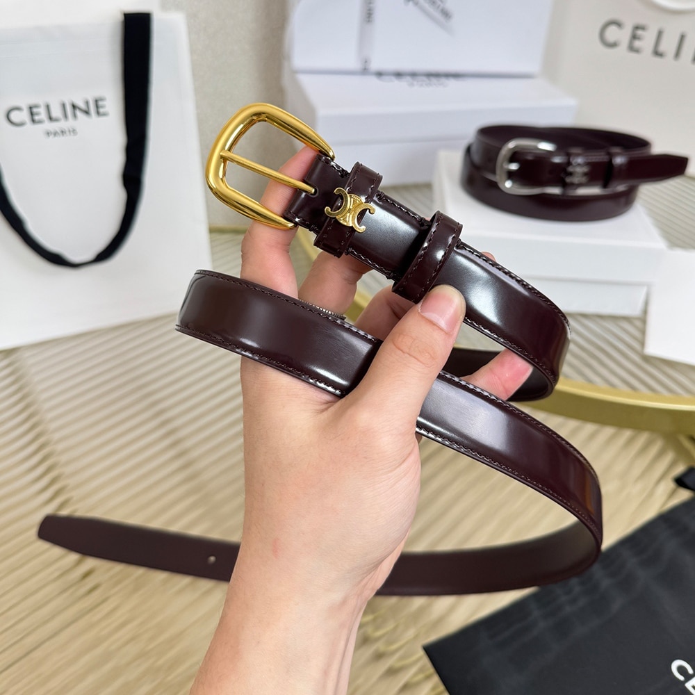 ce1i*e u1u1enne belt 25mm in taurillon leather